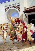 Arab or Arabic people and life. Orientalism oil paintings  533